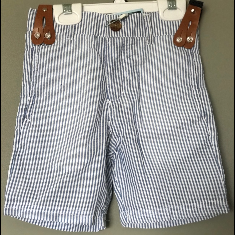Andy & Evan
Seersucker Suit Shorts with Suspenders